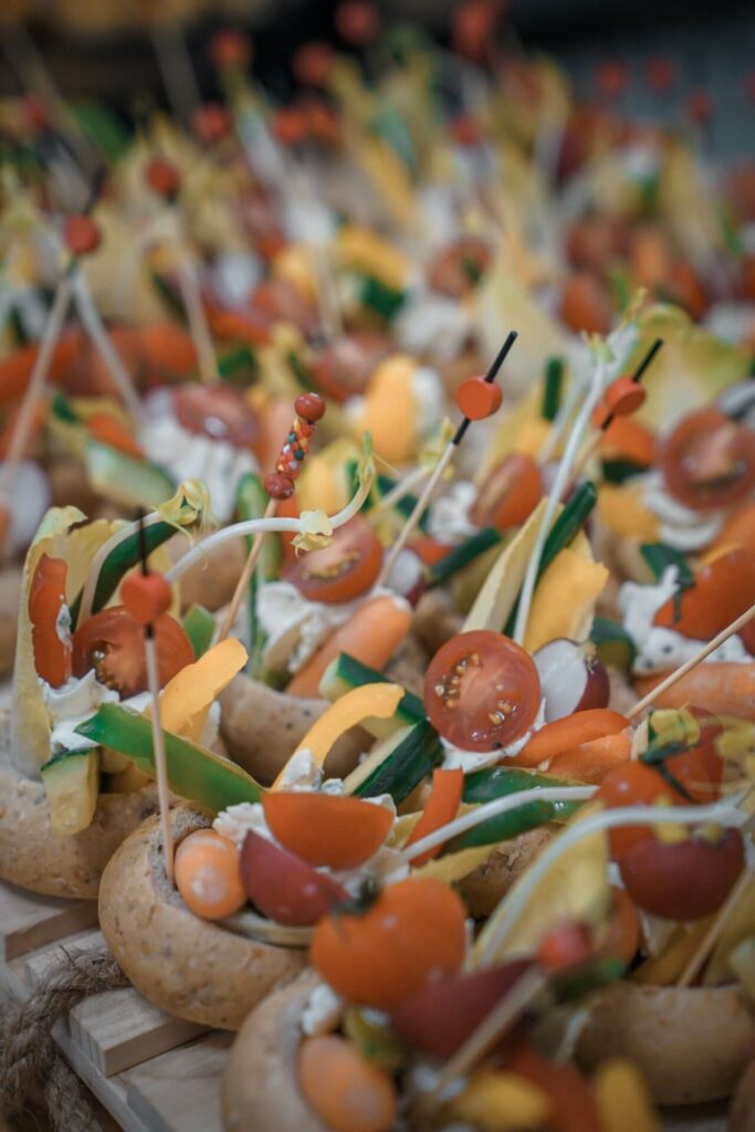 amuses bouches végétariens pour buffet pro
